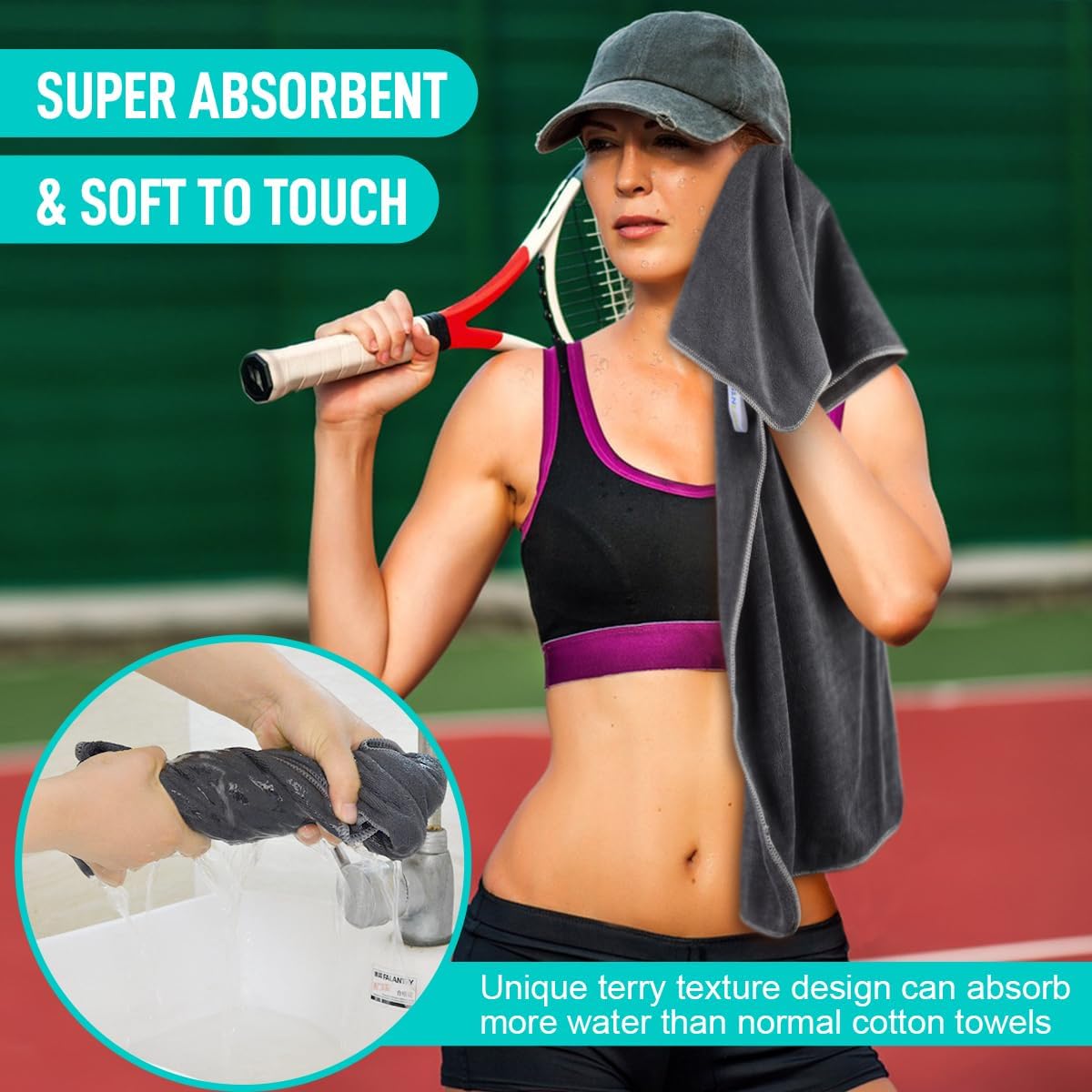 Gym Towels Fast Drying Sports Towel Super Soft