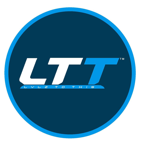 Logo with 'LTT' text on a blue background